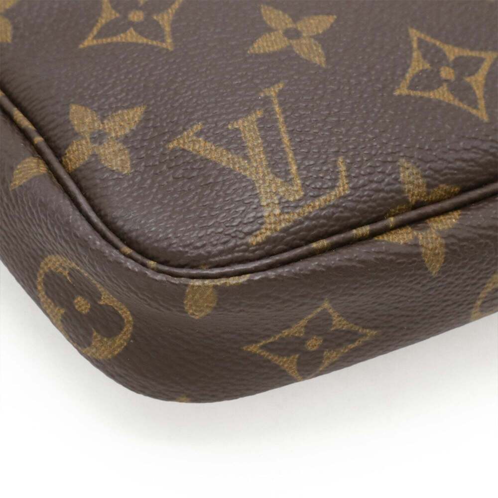 LOUIS VUITTON Authentic Brown Monogram Pochette Mini Bag - Picture 4 of 9